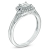 Thumbnail Image 2 of Previously Owned - Cherished Promise Collection™ 1/4 CT. T.W. Princess-Cut Diamond and Blue Sapphire Promise Ring