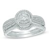 Thumbnail Image 1 of Previously Owned - 1/2 CT. T.W. Diamond Frame Bridal Set In 10K White Gold