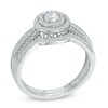 Thumbnail Image 2 of Previously Owned - 1/2 CT. T.W. Diamond Frame Bridal Set In 10K White Gold