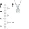 Thumbnail Image 2 of Previously Owned - 1/4 CT. T.W. Diamond Solitaire Pendant and Earrings Set in 10K White Gold