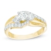 Thumbnail Image 0 of Previously Owned - 1 CT. T.W. Diamond Bypass Past Present Future® Engagement Ring in 14K Gold