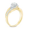 Thumbnail Image 1 of Previously Owned - 1 CT. T.W. Diamond Bypass Past Present Future® Engagement Ring in 14K Gold
