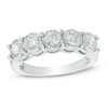 Thumbnail Image 1 of Previously Owned - 1 CT. T.W. Diamond Five Stone Anniversary Band in 10K White Gold