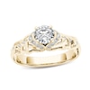 Thumbnail Image 0 of Previously Owned - 1/2 CT. T.W. Diamond Lattice Engagement Ring in 14K Gold