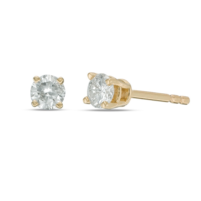 Previously Owned - 1/4 CT. T.W. Diamond Solitaire Stud Earrings in 14K Gold