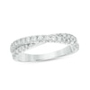 Previously Owned - 1/2 CT. T.W. Diamond Crossover Anniversary Band in 14K White Gold