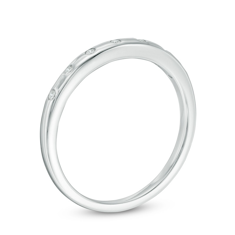 Previously Owned - Diamond Accent Wedding Band in 14K White Gold (H/SI2)