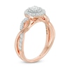 Thumbnail Image 1 of Previously Owned - 5/8 CT. T.W. Diamond Frame Twist Engagement Ring in 14K Two-Tone Gold