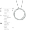 Thumbnail Image 3 of Previously Owned - Ever Us® 1/3 CT. T.W. Two-Stone Diamond Open Circle Pendant in 14K White Gold - 19"
