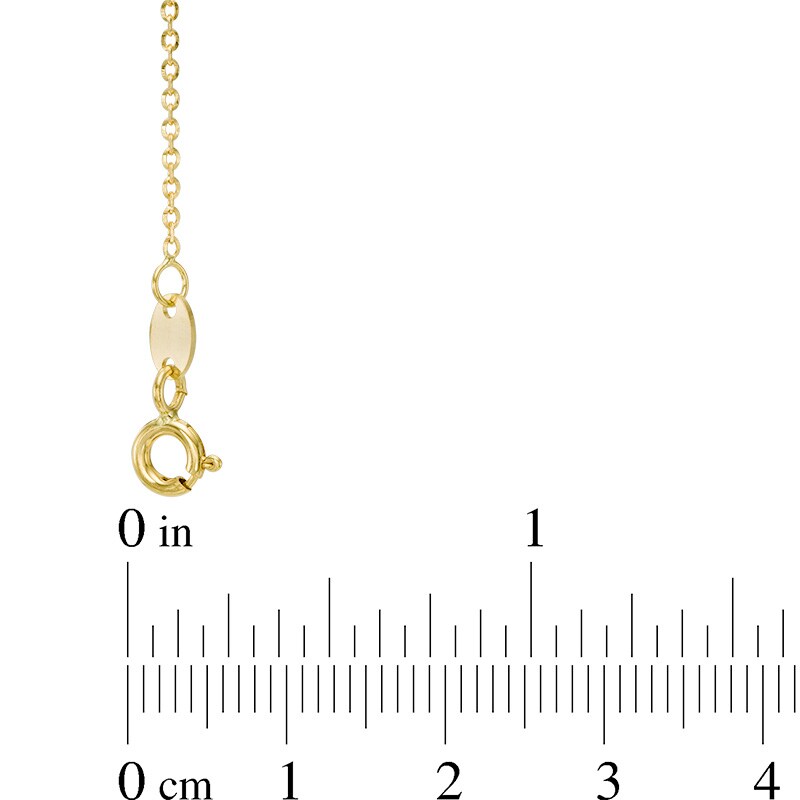 Previously Owned - Made in Italy Glitter Enamel Bar Station Necklace in 14K Gold