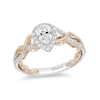 Thumbnail Image 1 of Previously Owned - Enchanted Disney Rapunzel 3/4 CT. T.W. Pear-Shaped Diamond Engagement Ring in 14K Two-Tone Gold