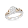 Thumbnail Image 3 of Previously Owned - Enchanted Disney Rapunzel 3/4 CT. T.W. Pear-Shaped Diamond Engagement Ring in 14K Two-Tone Gold