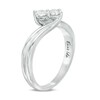 Thumbnail Image 2 of Previously Owned - Ever Us® 1/3 CT. T.W. Two-Stone Diamond Bypass Ring in 14K White Gold