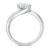 Thumbnail Image 3 of Previously Owned - Ever Us® 1/3 CT. T.W. Two-Stone Diamond Bypass Ring in 14K White Gold