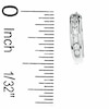 Previously Owned - 1/4 CT. T.W. Diamond Huggie Hoop Earrings in 10K White Gold