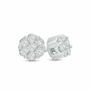Thumbnail Image 0 of Previously Owned - 1/5 CT. T.W. Diamond Flower Stud Earrings in 10K White Gold