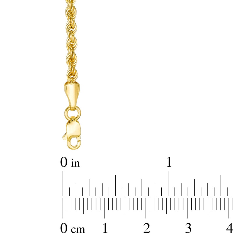 Main Image 2 of Previously Owned - 020 Gauge Rope Chain Necklace in 14K Gold - 22"