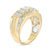 Thumbnail Image 2 of Previously Owned - Men's 1-1/2 CT. T.W. Diamond Vertical Multi-Row Ring in 14K Gold
