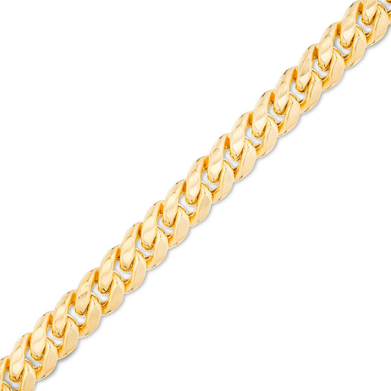 Main Image 1 of Previously Owned - Made in Italy Men's 6.8mm Cuban Link Chain Bracelet in 14K Gold - 8.5&quot;