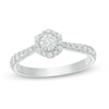 Thumbnail Image 1 of Previously Owned - Love's Destiny by Peoples 5/8 CT. T.W. Diamond Hexagon Frame Engagement Ring in 14K Two-Tone Gold