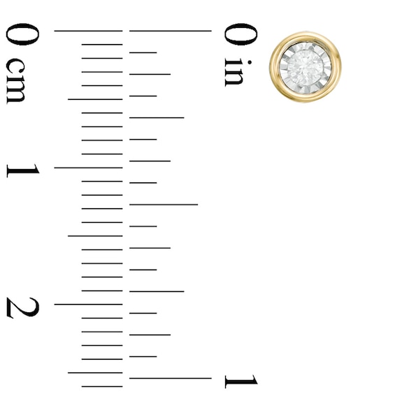 Previously Owned - 1/8 CT. T.W. Diamond Solitaire Stud Earrings in 10K Gold Previously Owned - 1/8 CT. T.W. Diamond Solitaire Stud Earrings in 10K Gold