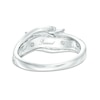 Thumbnail Image 3 of Previously Owned - 1/4 CT. T.W. Diamond Past Present Future® Bypass Engagement Ring in 10K White Gold