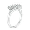 Thumbnail Image 2 of Previously Owned - 1/4 CT. T.W. Diamond Past Present Future® Bypass Engagement Ring in 10K White Gold