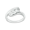 Thumbnail Image 3 of Previously Owned - 1/4 CT. T.W. Diamond Past Present Future® Bypass Engagement Ring in 10K White Gold
