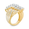 Thumbnail Image 2 of Previously Owned - 2 CT. T.W. Baguette and Round Diamond Wave Ring in 10K Gold