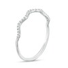 Thumbnail Image 2 of Previously Owned - 1/15 CT. T.W. Diamond Wave Band in 10K White Gold