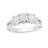 Thumbnail Image 1 of Previously Owned - 1 CT. T.W. Diamond Past Present Future® Split Shank Engagement Ring in 10K White Gold