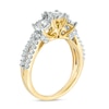 Thumbnail Image 1 of Previously Owned - 1 CT. T.W. Diamond Past Present Future® Engagement Ring in 10K Gold