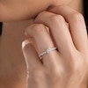 Thumbnail Image 3 of Previously Owned - Ever Us® 1/3 CT. T.W. Two-Stone Pear-Shaped Diamond Ring in 10K White Gold