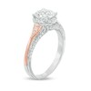 Thumbnail Image 1 of Previously Owned - 1-1/4 CT. T.W. Diamond Frame Engagement Ring in 14K Two-Tone Gold