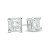 Thumbnail Image 0 of Previously Owned - 1-1/5 CT. T.W. Princess-Cut Diamond Solitaire Stud Earrings in 14K White Gold