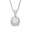 Thumbnail Image 1 of Previously Owned - 1/2 CT. T.W. Diamond Tension-Set Pendant in 14K White Gold (I/I2) - 17"