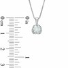 Thumbnail Image 2 of Previously Owned - 1/2 CT. T.W. Diamond Tension-Set Pendant in 14K White Gold (I/I2) - 17"