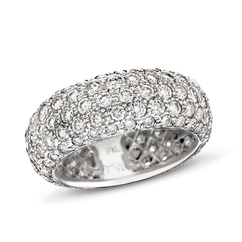 Previously Owned - 2-7/8 CT. T.W. Diamond Multi-Row Eternity Band in 14K White Gold