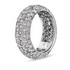 Thumbnail Image 1 of Previously Owned - 2-7/8 CT. T.W. Diamond Multi-Row Eternity Band in 14K White Gold