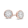 Previously Owned - 1/8 CT. T.W. Diamond Cluster Stud Earrings in 10K Rose Gold