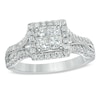 Thumbnail Image 1 of Previously Owned - Vera Wang Love Collection 1 CT. T.W. Quad Princess-Cut Diamond Engagement Ring in 14K White Gold