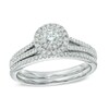 Thumbnail Image 0 of Previously Owned - 1/2 CT. T.W. Diamond Double Frame Bridal Set in 14K White Gold