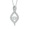 Thumbnail Image 0 of Previously Owned - 3/8 CT. T.W. Diamond Open Infinity Pendant in 10K White Gold