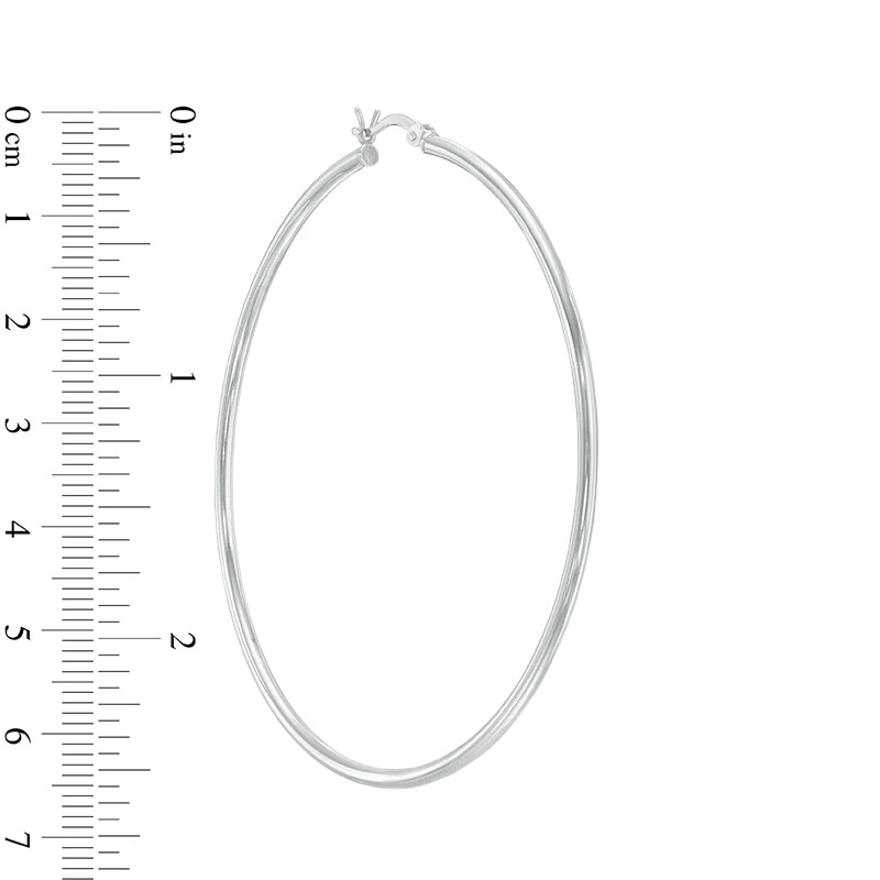 Main Image 2 of Previously Owned - 62mm Hoop Earrings in Sterling Silver