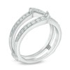 Thumbnail Image 2 of Previously Owned - 1/2 CT. T.W. Diamond Swirl Solitaire Enhancer in 14K White Gold