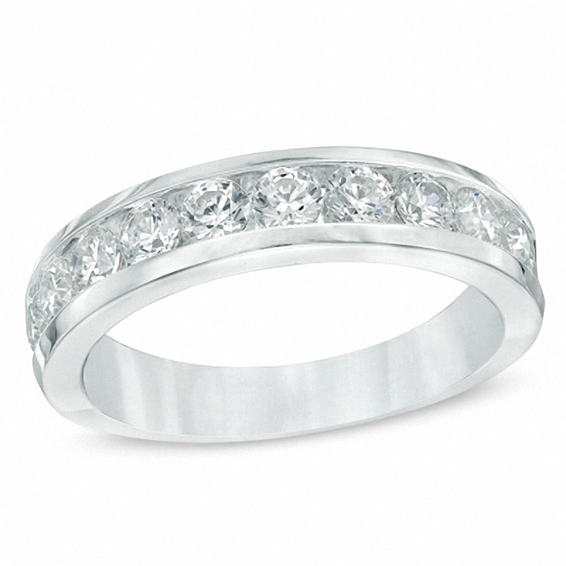 Previously Owned - 1 CT. T.W. Diamond Band in 14K White Gold
