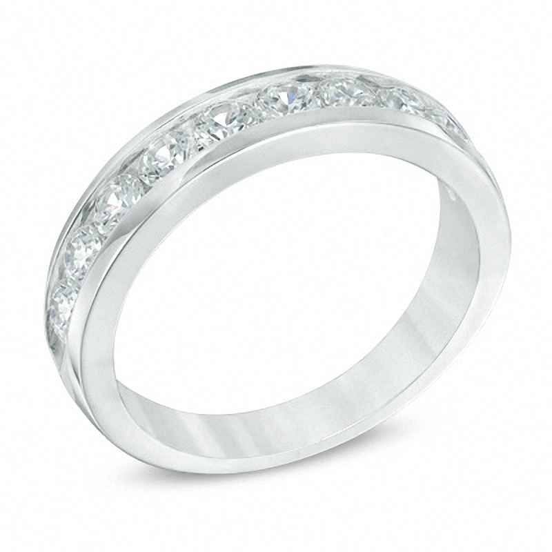 Previously Owned - 1 CT. T.W. Diamond Band in 14K White Gold