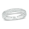 Thumbnail Image 1 of Previously Owned - Men's 1/4 CT. T.W. Diamond Vintage-Style Wedding Band in 10K White Gold