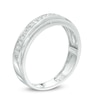 Thumbnail Image 1 of Previously Owned - Men's 1/4 CT. T.W. Diamond Vintage-Style Wedding Band in 10K White Gold
