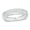 Thumbnail Image 1 of Previously Owned - 1/4 CT. T.W. Diamond Milgrain Wedding Band in 10K White Gold